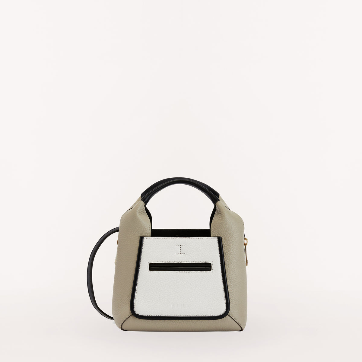Furla Gilda Tote Bag w/ Pocket Mar/Marmlw/Ner Mini WB00843 WB00843BX02711848S1007