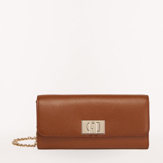 Furla 1927 Chain Wallet Cognac H One Size