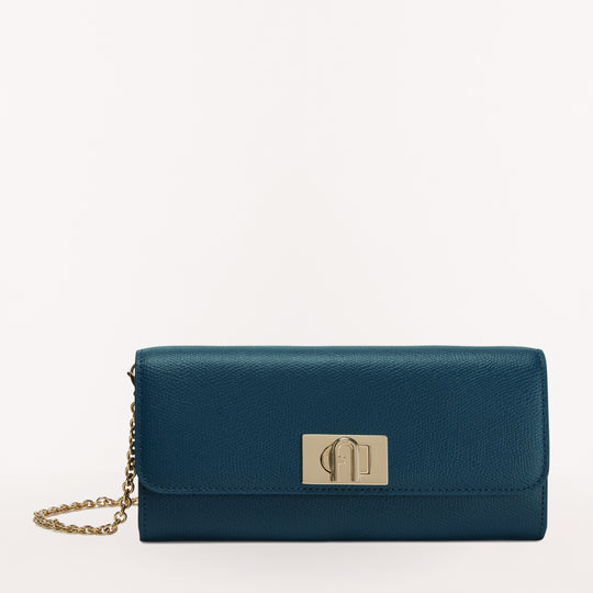 Furla 1927 Chain Wallet Blu Jay One Size
