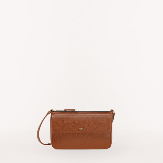 Furla Skye Crossbody Bag Cognac H Mini