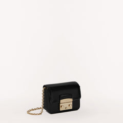 Furla Metropolis Crossbody, Nero, Vitelo Spazolto