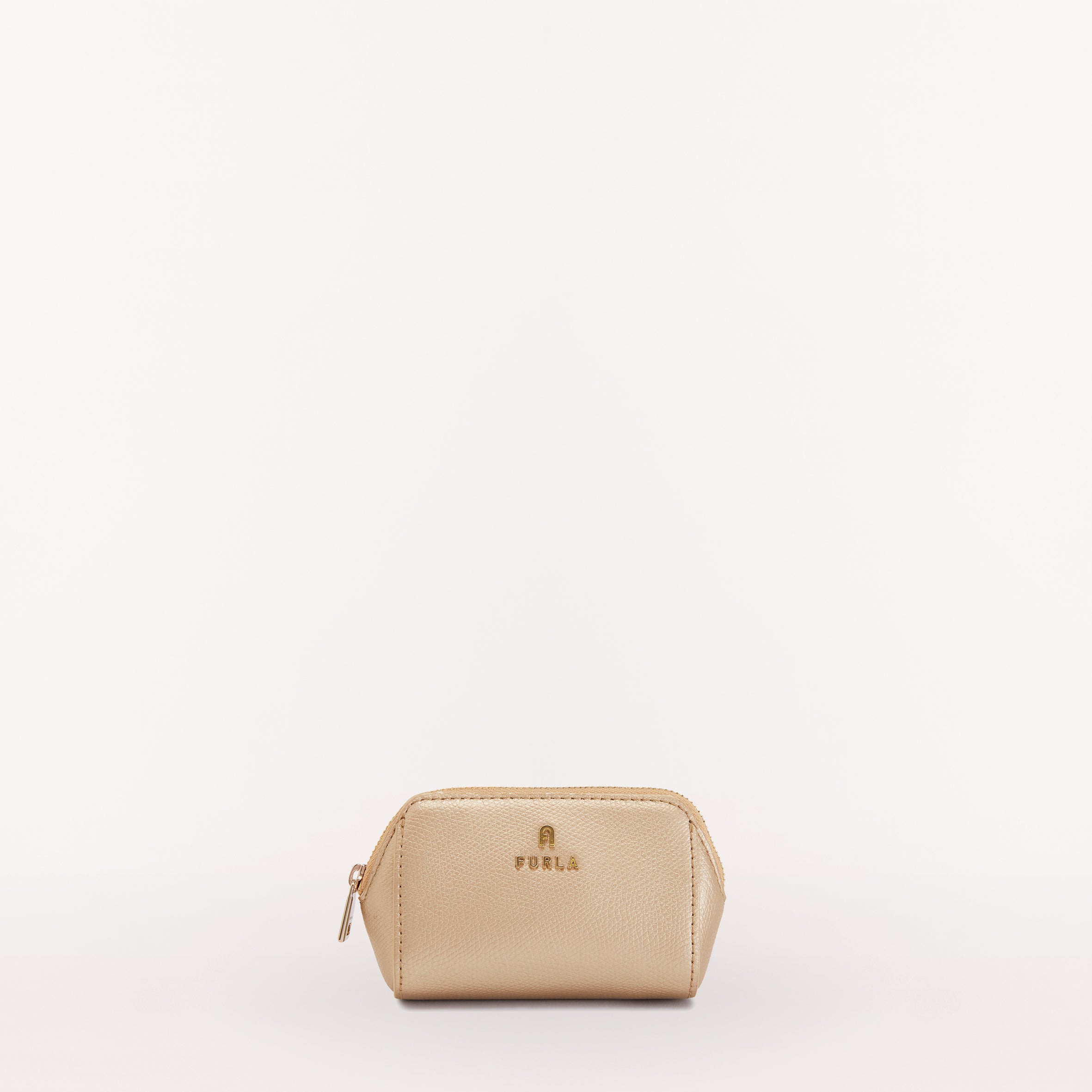 Furla Camelia Cosmetic Case, Champagne, Ares Metal