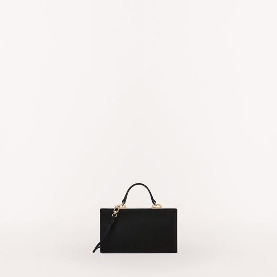 Furla Linea Futura Crossbody Top Handle Bag Nero O6 Mini