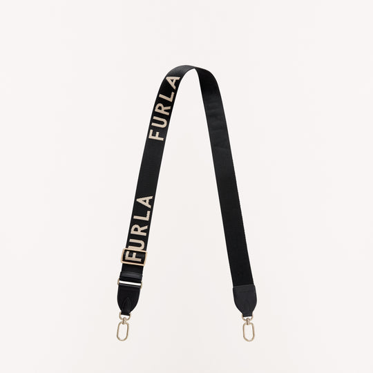 Furla Fiona Shoulder Bag Strap Nero Ecru One Size