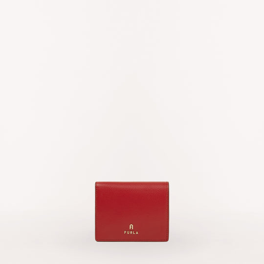 Furla Camelia Bifold Coin Compact Wallet Rosso Vene S