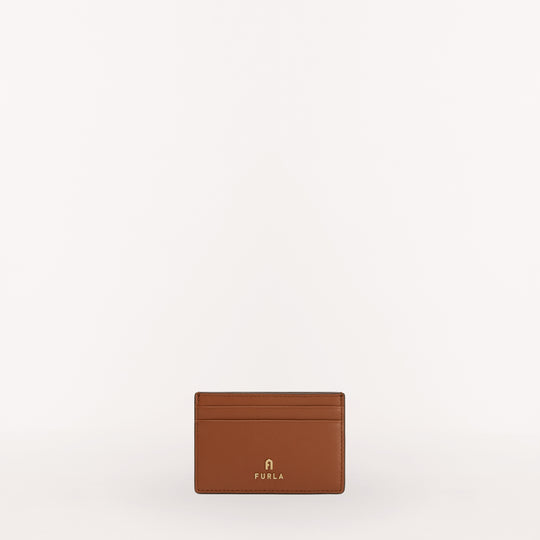 Furla Camelia Card Case Cognac H S