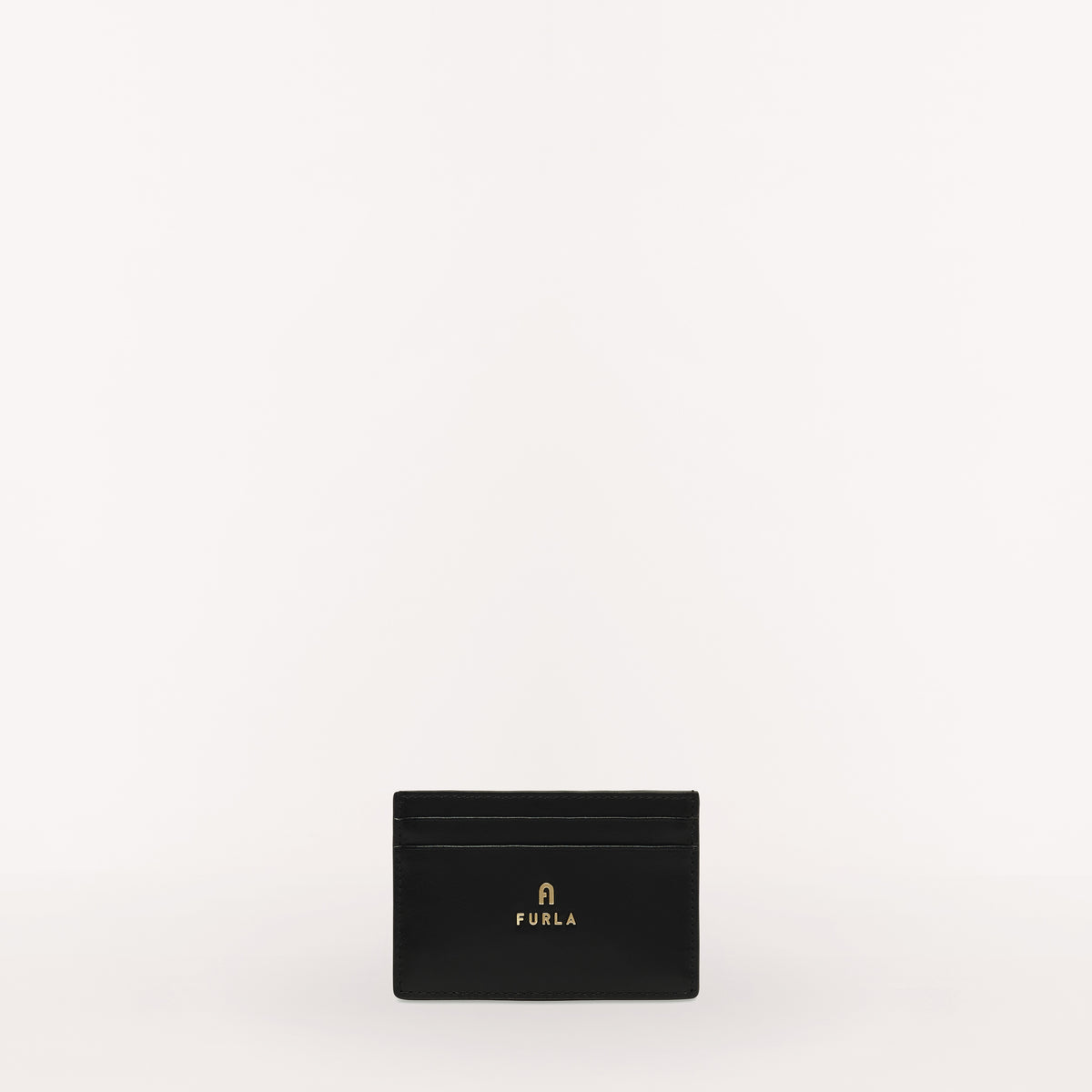 Furla Camelia Card Case, Nero, Vitello Roma