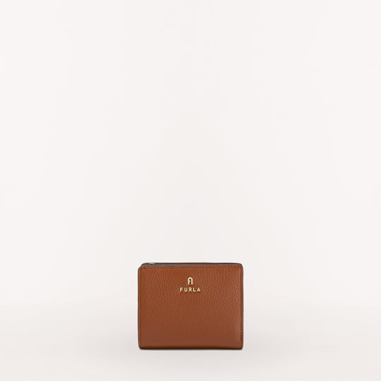 Furla Camelia Compact Wallet L Zip Cognac H S