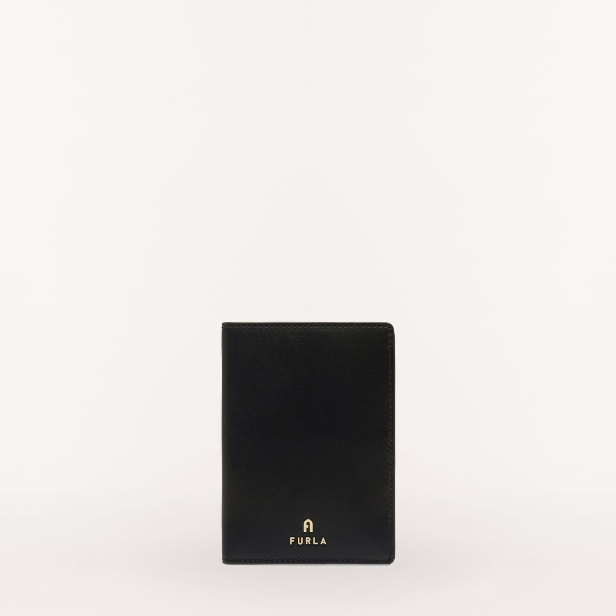 Furla Camelia Passport Holder, Nero, Vitello Roma