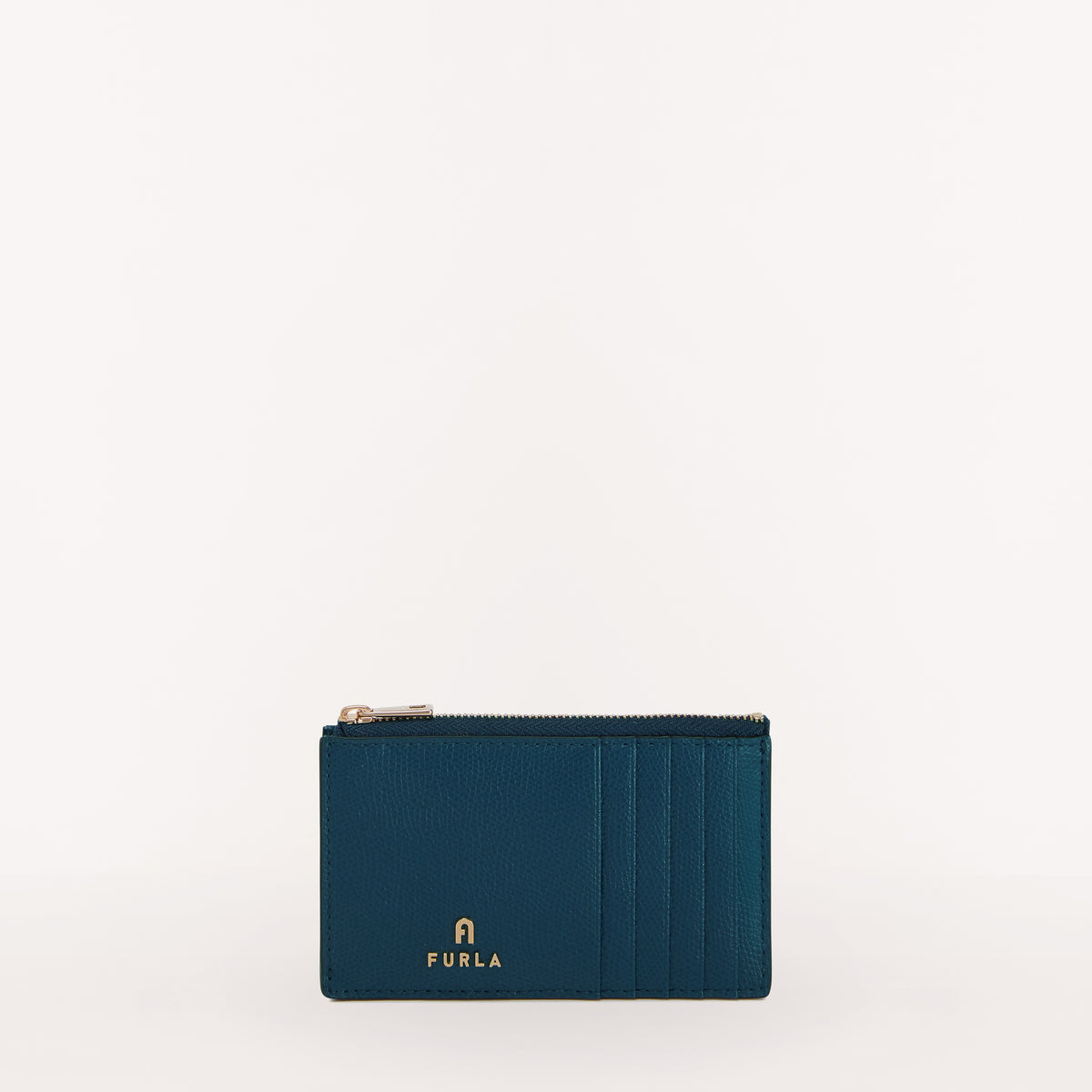 Furla Camelia Zipped Card Case, Blu Jay, Ares