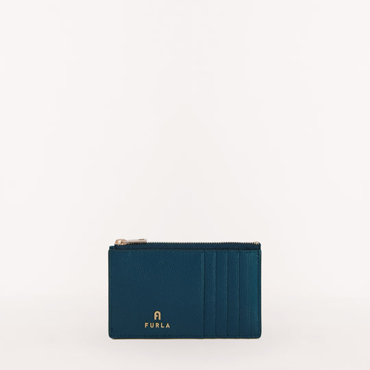 Furla Camelia Zipped Card Case Blu Jay M