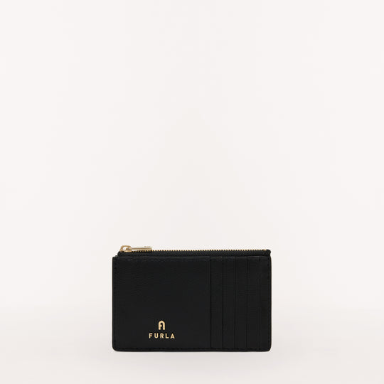Furla Camelia Zipped Card Case Nero M