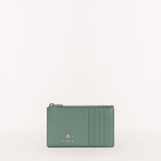 Furla Camelia Zipped Card Case Mineral Green M