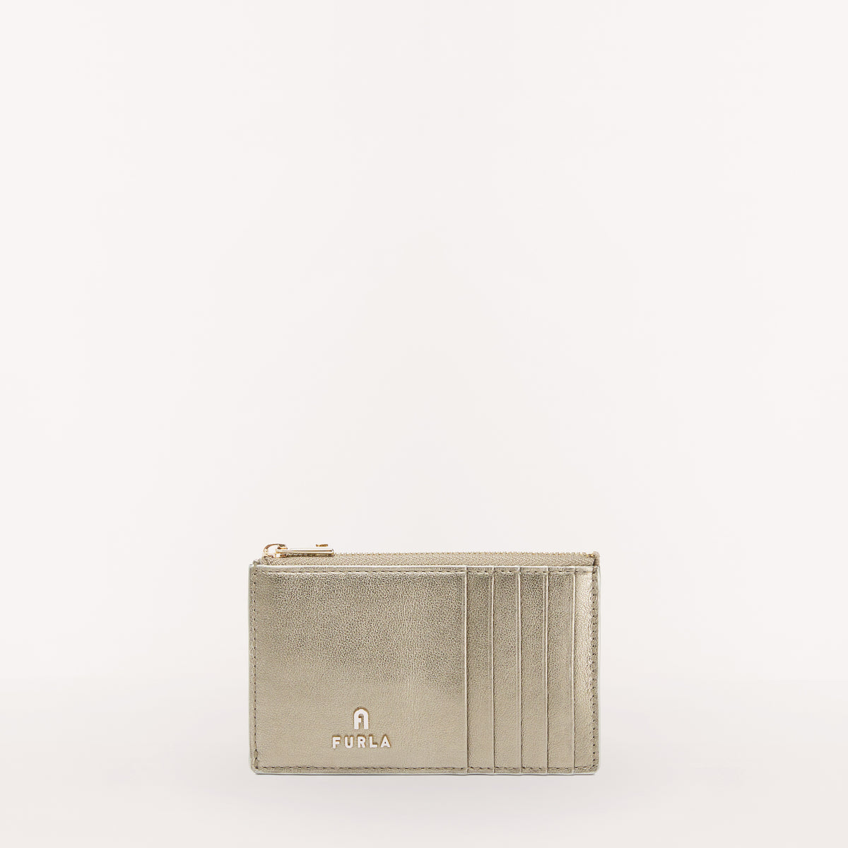 Furla Camelia Zipped Card Case Clr Gold Bronze M WP00310 WP00310BX21962275S1007
