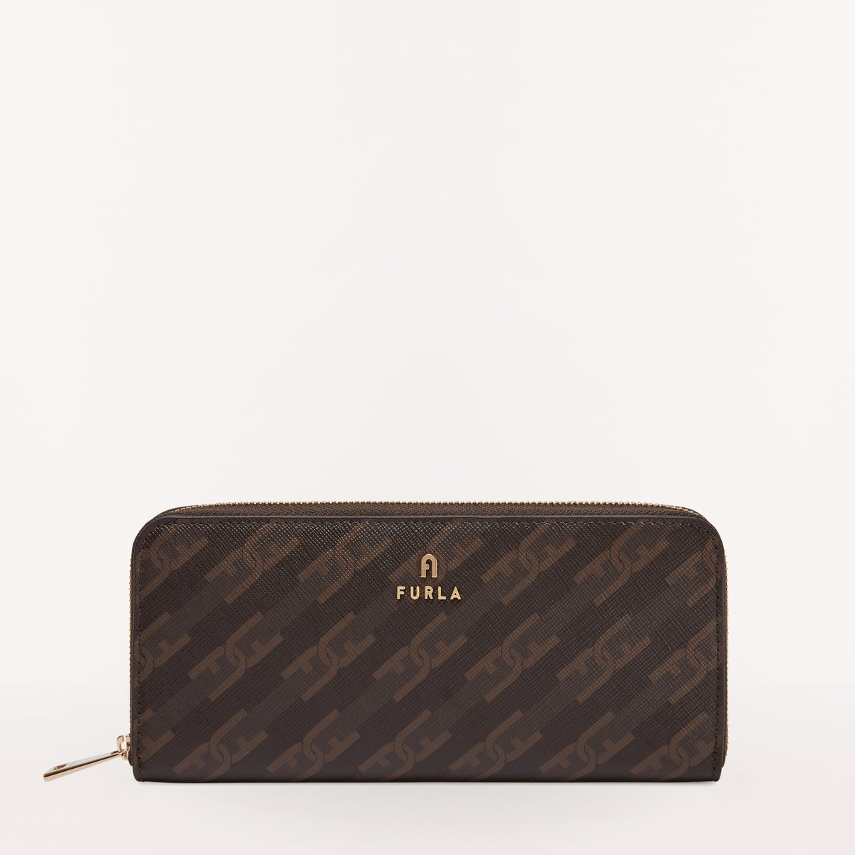 Furla Camelia Zip Around Slim Wallet WP00313 Toni Caffe XL Tess Coat Arco