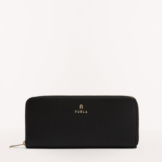 Furla Camelia Zip Around Slim Wallet Nero O6 XL