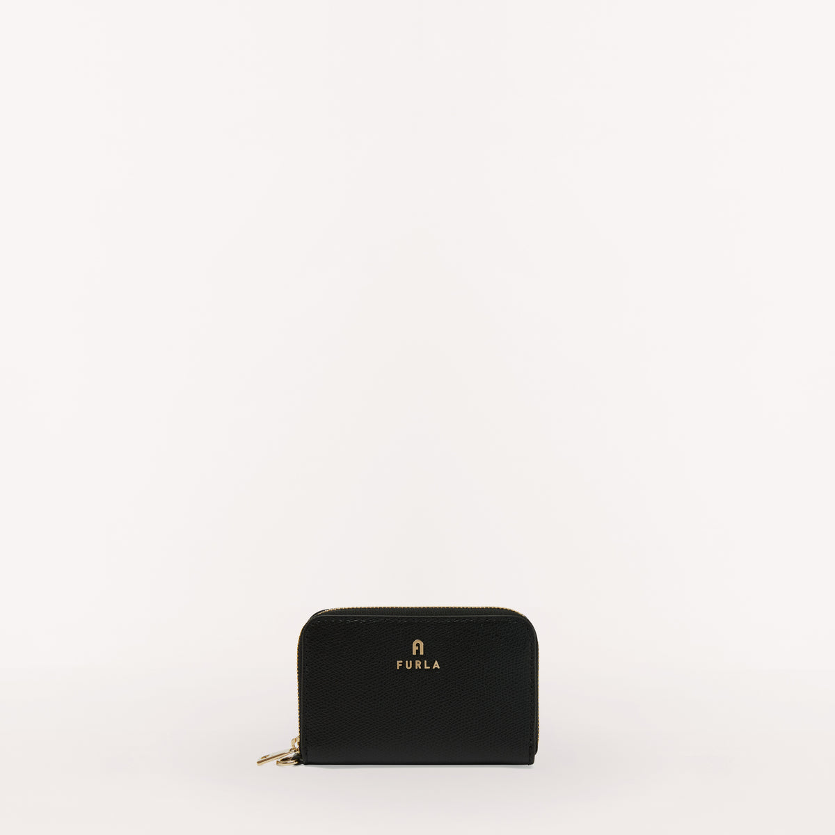 Furla Camelia Zip Around Card Case, Nero, Ares