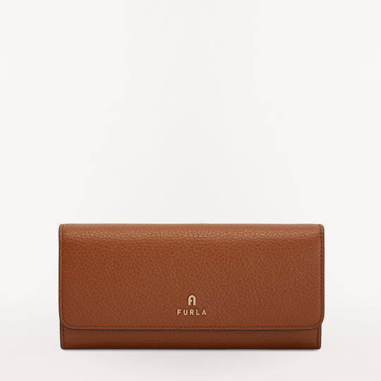 Furla Camelia Continental Wallet Cognac H One Size
