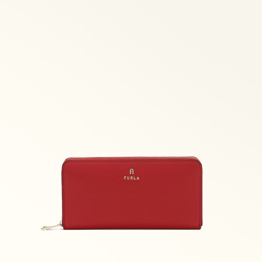 Furla Camelia Zip Around Wallet Rosso Vene XL