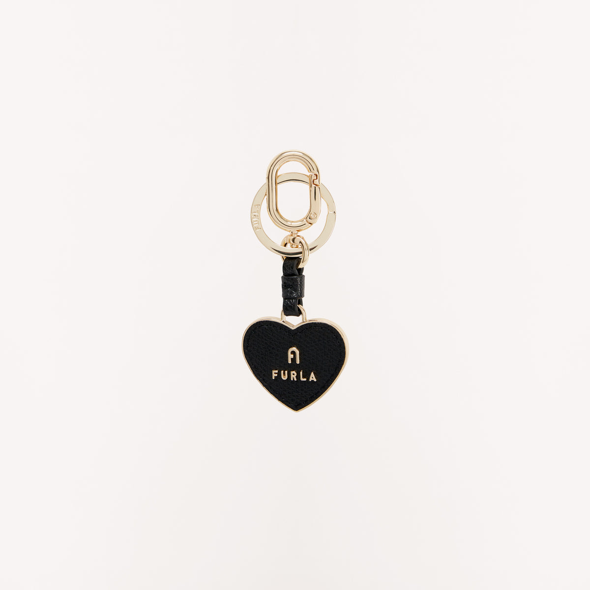 Furla Camelia Heart Key Ring Nero O6 One Size WR00434 WR00434AME000O60001007
