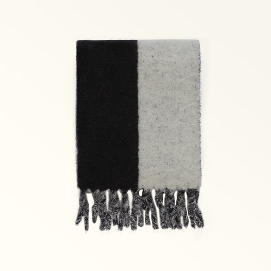 Furla 1927 Soft Sciarpa Nero/Talco H 27x210