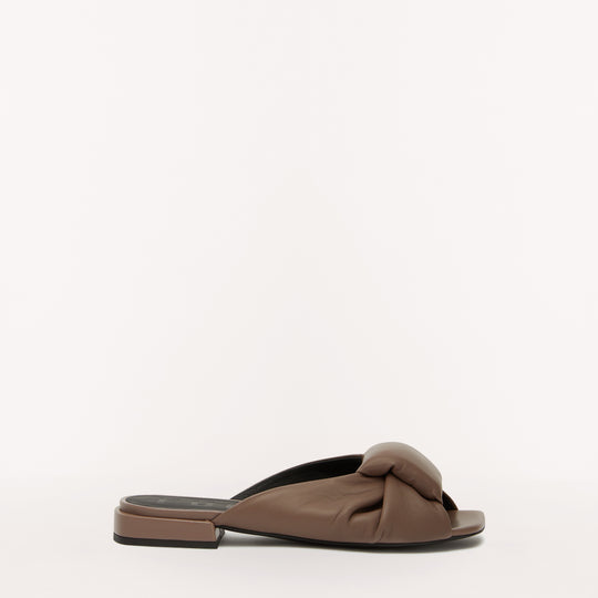 Furla Piuma T.20 Mule Sandal Bois De Rose