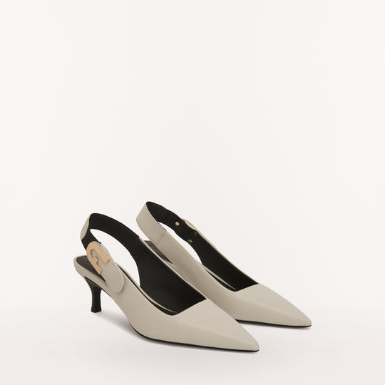 Furla Sign T.50 Slingback Marshmallow