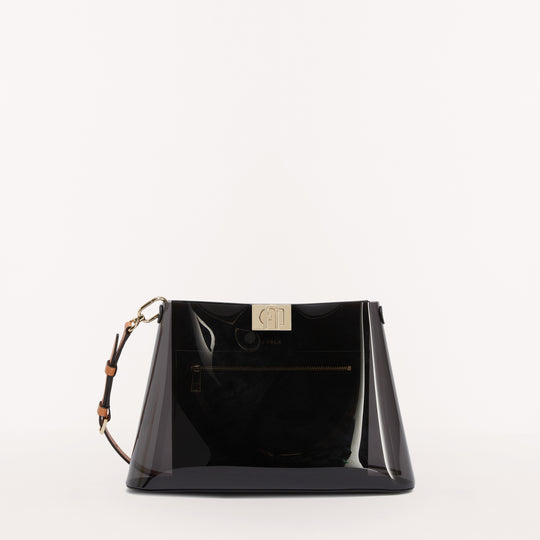 Furla Fleur Shoulder Bag Nero O6 M