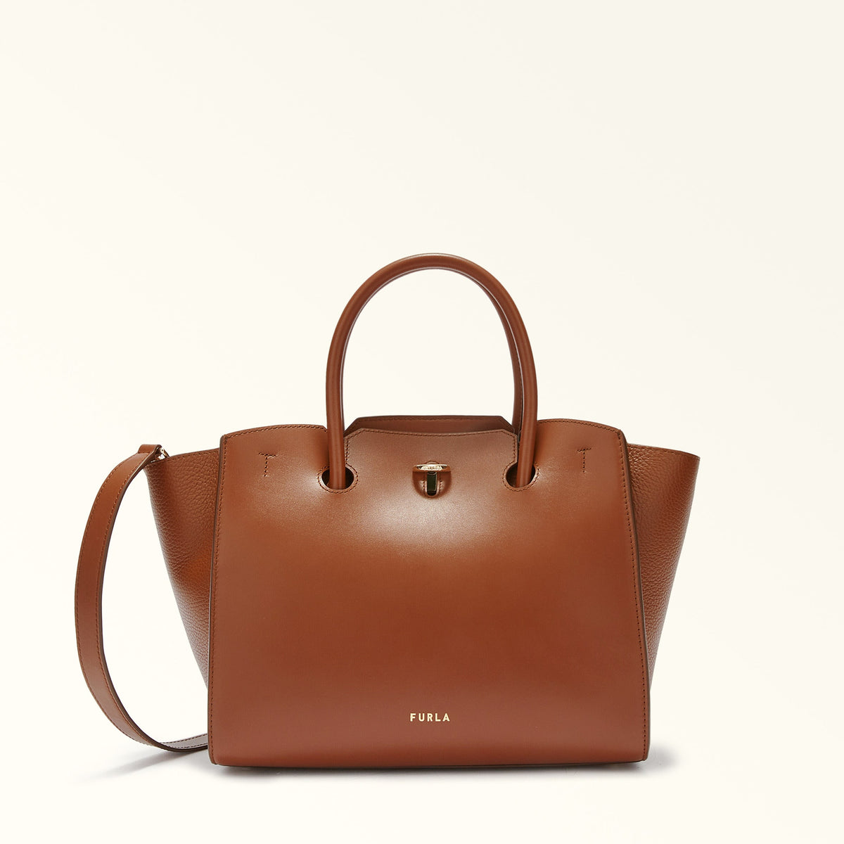 Furla Genesi Tote Bag Cognac H M WB00811 WB00811BX005303B001007
