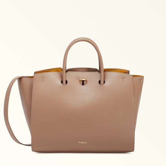 Furla Genesi Tote Bag Greige L