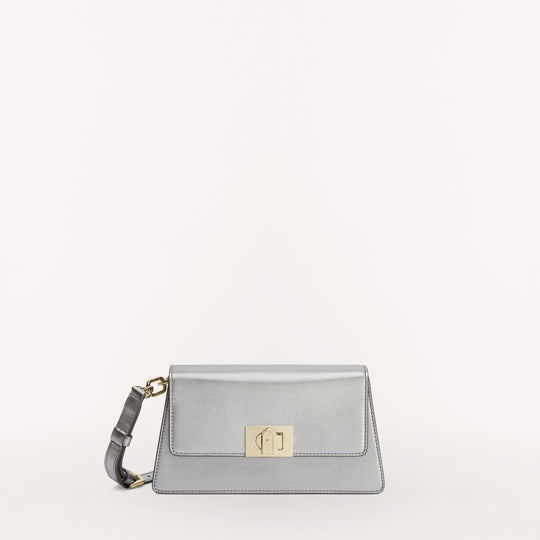 Furla Zoe Shoulder Bag Silver Mini
