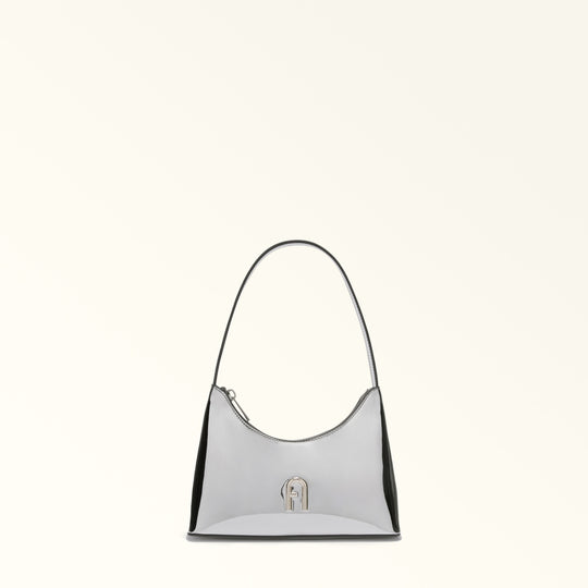 Furla Diamante Shoulder Bag Silver Mini