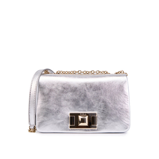 Furla Lulu Crossbody Bag Silver Mini
