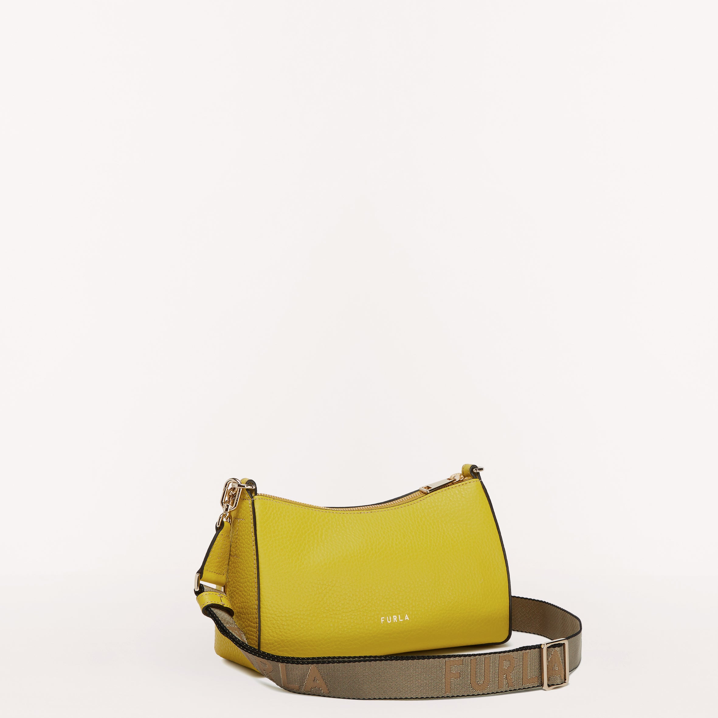 Furla Primula Double Strap Crossbody Bag Canary/Met/Tau Mini WB00903 WB00903BX12322023S9035