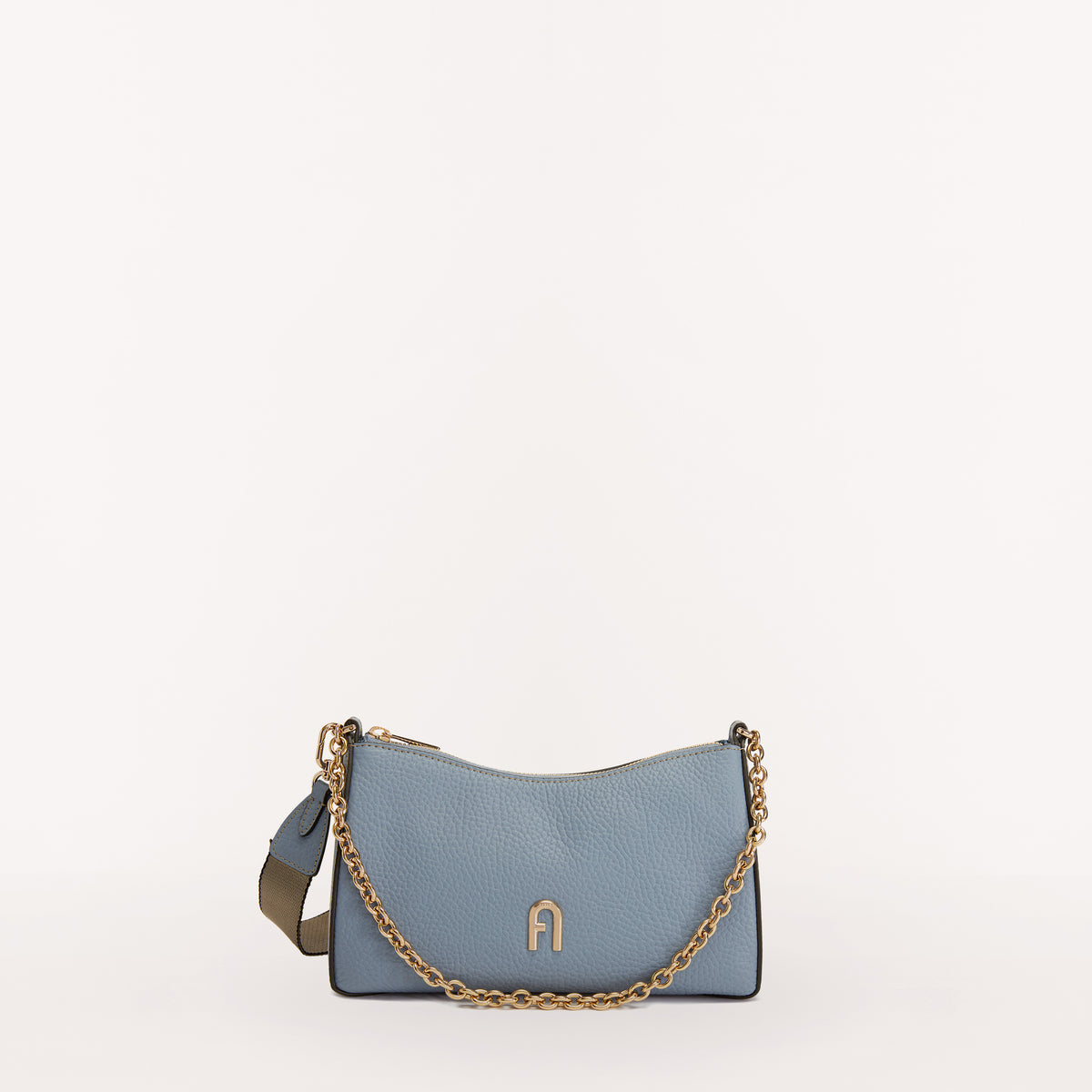 Furla Primula Double Strap Crossbody Bag Celst/Metl/Taup Mini WB00903 WB00903BX03562527S9035