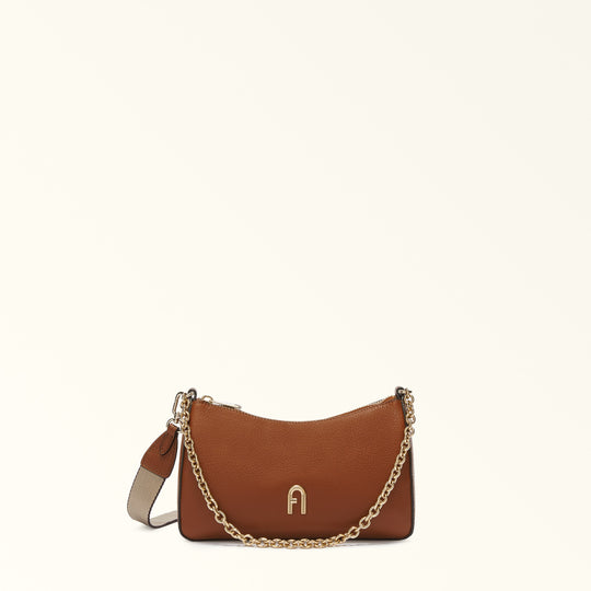 Furla Primula Double Strap Crossbody Bag Cognac H/M M
