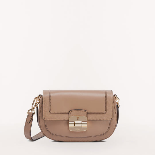 Furla Club 2 26 Crossbody Bag Greige S