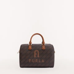 Furla Varsity Style Boston Bag Toni/Caffe S WB00921 WB00921BX16710054S1007