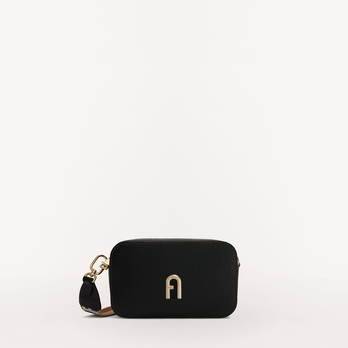 Furla Primula Webbing Strap Crossbody Bag Ner/Cord/Naturl Mini WB00924 WB00924BX12322037S9035