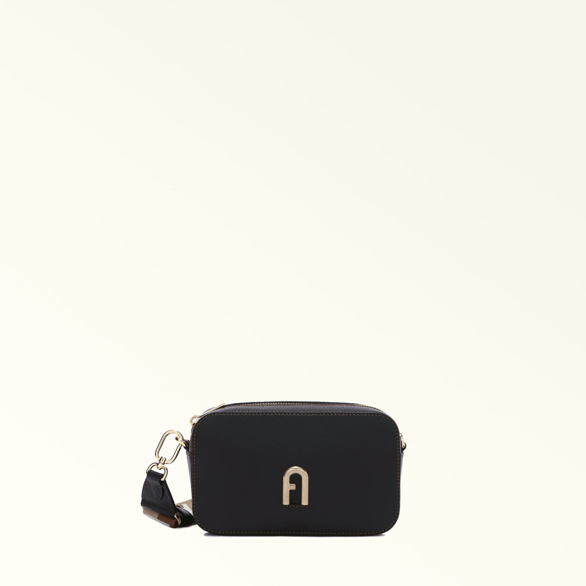 Furla Primula Webbing Strap Crossbody Bag Ner Cord Naturl Mini WB00924BX03562037S9035