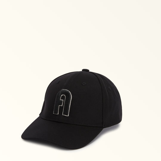 Furla Varsity Style Adjustable Baseball Cap Nero O6 56
