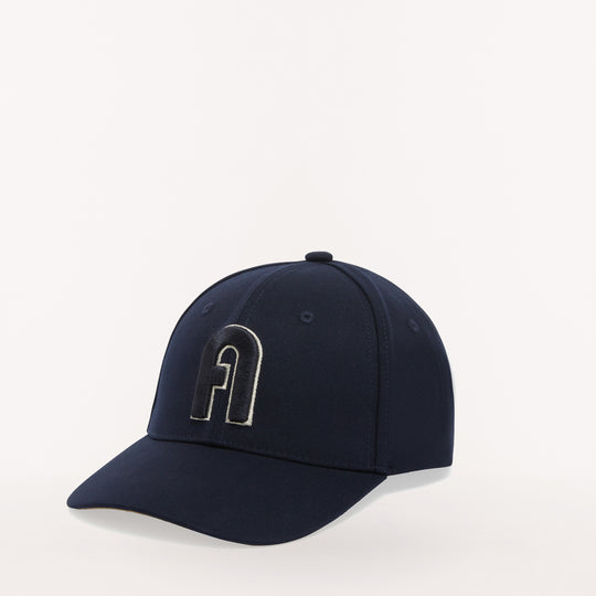 Furla Varsity Style Adjustable Baseball Cap Midnight One Size