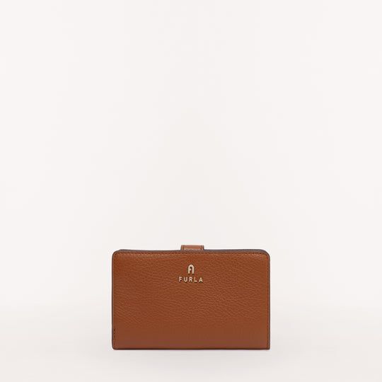 Furla Camelia Compact Wallet Cognac H M