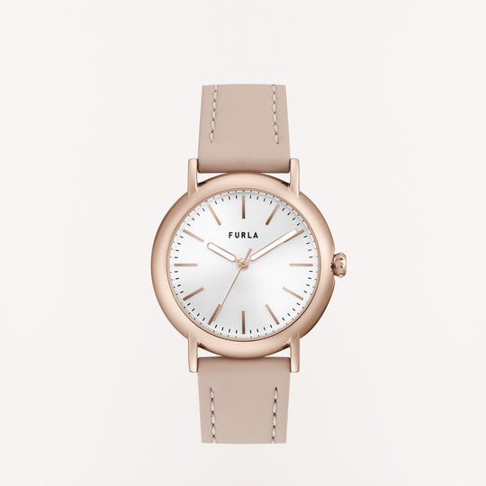 Furla Easy Shape Round Case 32mm Watch Can Rose Tal H