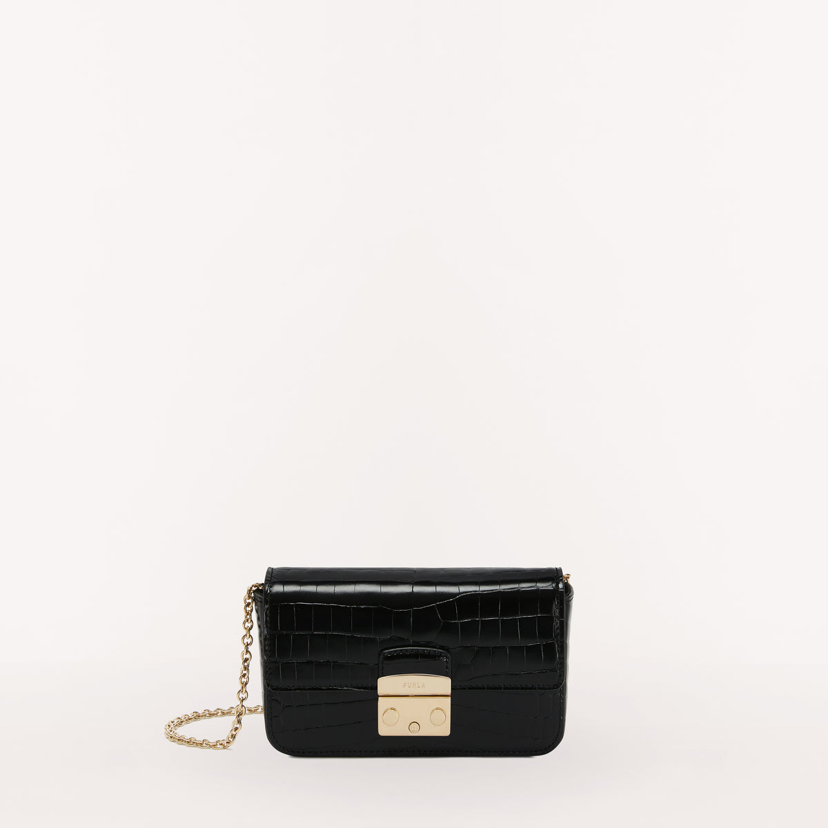 Furla Metropolis Crossbody, Nero, Vit St. Co Bombe