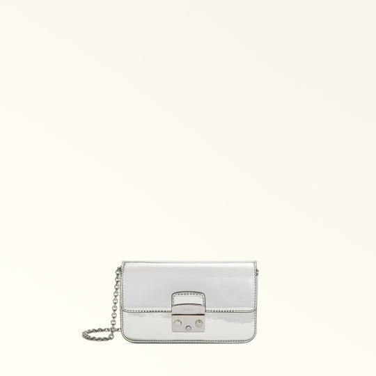 Metropolis Crossbody Bag Silver Mini