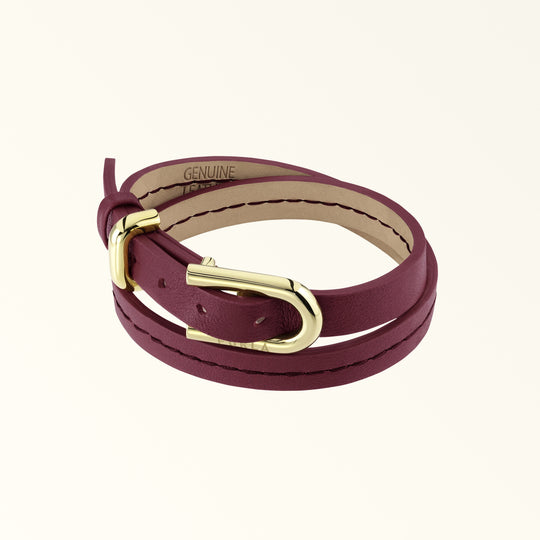 Furla Buckle Double Wrap Bracelet Ciliegia D Cg