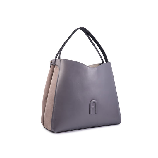Furla Primula Hobo Bag Soil Taupe Nero L