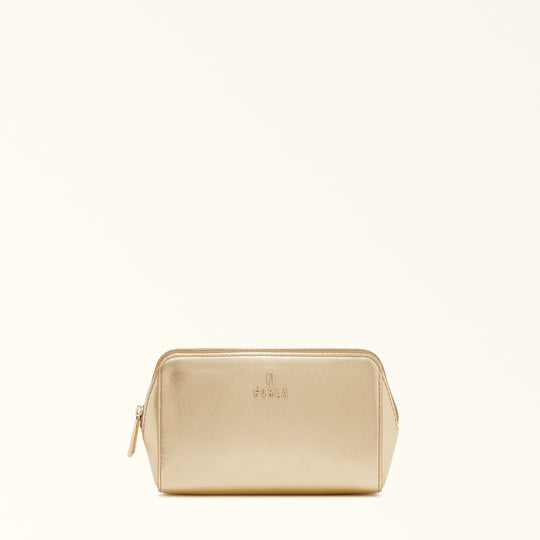 Furla Camelia Cosmetic Case Gold M
