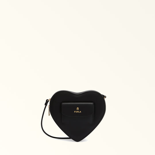 Furla Camelia Heart Crossbody Bag Nero O6 Mini